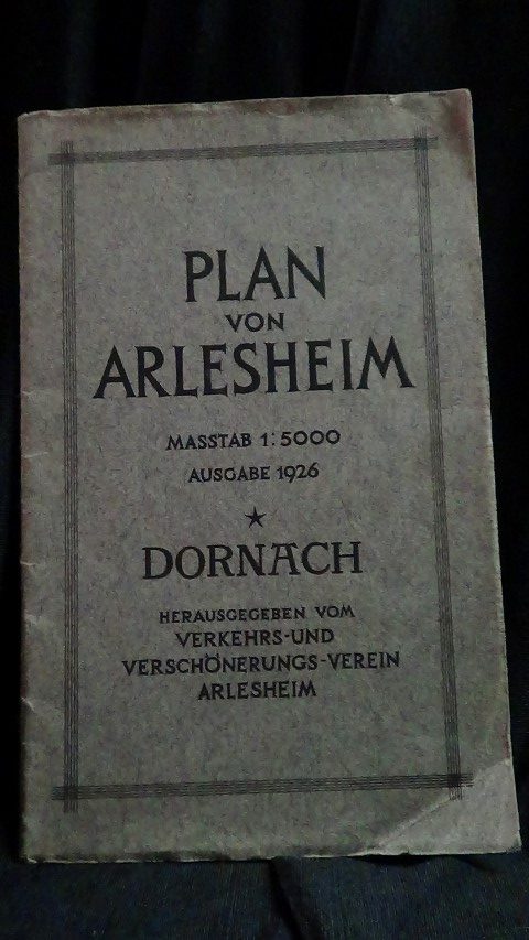 Verkehrs- und Verschnerungs-Verein Arlesheim. - Plan von Arlesheim. Massstab 1:5000 Ausgabe 1926.