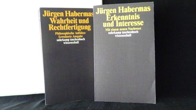 Habermas, Jrgen, - Erkenntnis und Interesse. Und: Wahrheit und Rechtfertigung. Zwei Taschenbcher.